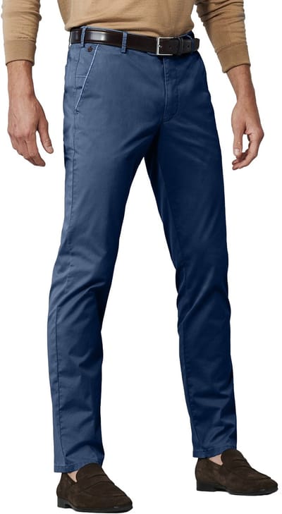Meyer katoenen broek blauw