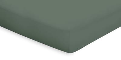 Eleganzzz Hoeslaken Topper Katoen Perkal - Grenat Green - Hoeslaken 90x200 - Topper Hoeslakens - Eenpersoons
