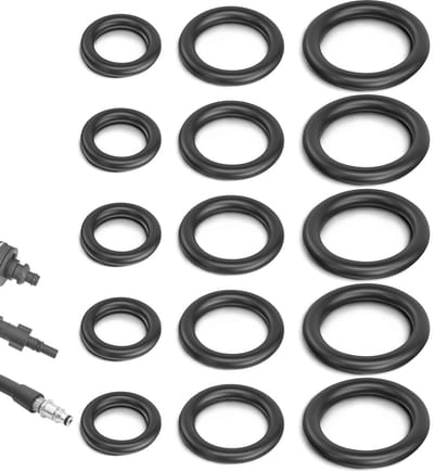 O-Ring en afdichtingen voor hogedrukreinigers - 15-delige seal kit voor snelle koppeling, lance en slang accessoires