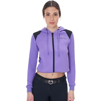 Dames sweatshirt met korte capuchon Equestro