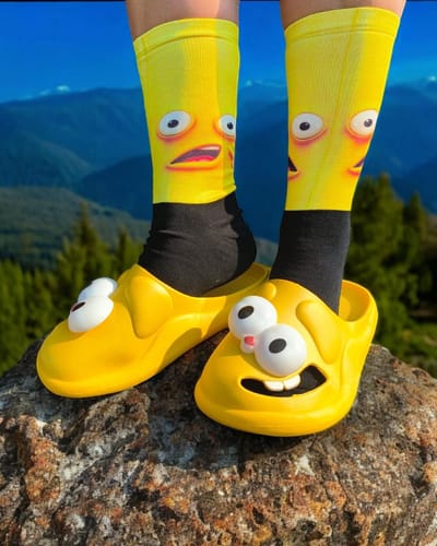 Verjaardags cadeau - Gezicht sokken - Smiley - Print sokken - vrolijke sokken - valentijn cadeau - aparte sokken - grappige sokken - leuke dames en heren sokken - moederdag - vaderdag - Sokken waar je vrolijk van wordt - Maat 36-40
