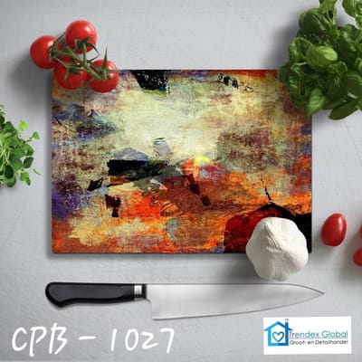 Glassnijplank - Abstract - Glazen Snijplanken - 35×25 cm - 4mm