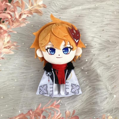 20cm Tartaglia Pluche Poppen Speelgoed Tartaglia Cosplay Anime Pluche Speelgoed Spel Cosplay Zachte Gevulde Pop Kinderen Cadeau 20cm orange