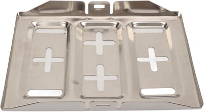 Accubak - Batterijhouder - Auto Accu Beveiligen - Roestvrij Staal - 193x285 mm - Zilverkleurig