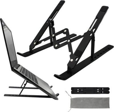 Verstelbare Laptop Stand Anti-Slip Aluminium Opvouwbaar - Geschikt voor 9-15.6 inch laptops
