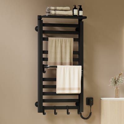 EMKE Elektrische Handdoekradiator - Smart Bediening - Touchscreen & APP - Met Timer - 280W - 100x50cm - Handdoekdroger