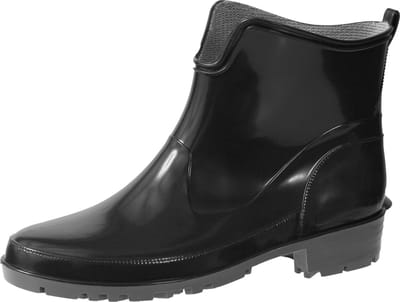 Ladeheid LA-LMG-930-Elke Dames Regenlaarzen - Rubber - Enkelhoogte - PVC - Waterdicht – Zwart – 36