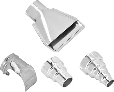 Heteluchtpistool Accessoires - Zilver - 4 Stuks - Roestvrij Staal - Voor Kunstwerken