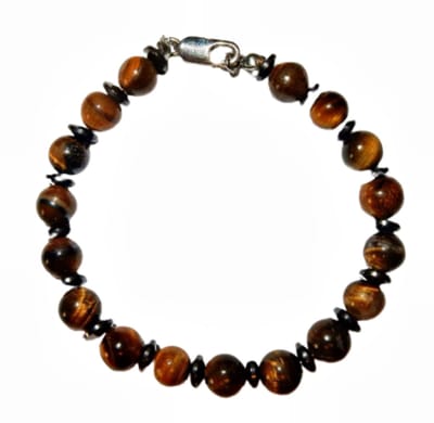 Tijgeroog Geel Magneet Armband