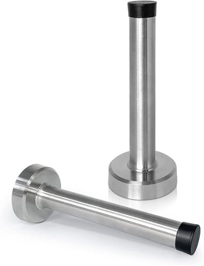 Duurzame deurstopper met geluidsdemping - 2 Pack 4 inch - Ideaal voor woningen en kantoren
