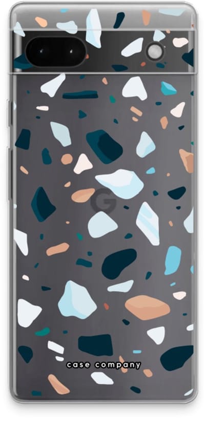 Case Company® - Hoesje geschikt voor Google Pixel 6a hoesje - Terrazzo N°13 - Soft Cover Telefoonhoesje - Bescherming aan alle Kanten en Schermrand