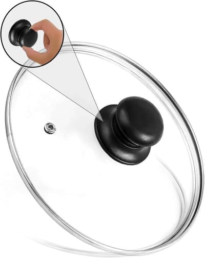 Glazen Pan Deksel - Universeel Deksel - Koken en Bakken - Met Stoomventiel - 26 cm - Transparant