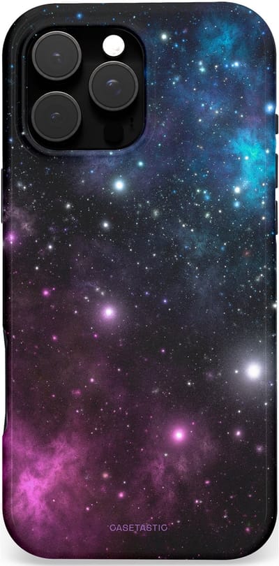 Casetastic Hoesje Geschikt voor Apple iPhone 16 Pro Max Magsafe - Stijlvolle Beschermende Duo-layer Case - Nebula gloed