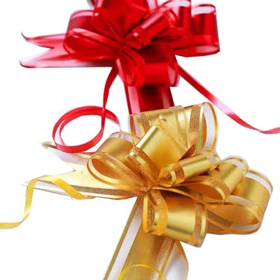 Dailygoods- Geschenkstrikken 40 Stuks - Decoratieve Strikken - Kerstmis/Bruiloft/Feest - Valentijnsdag/Verjaardag - Bloemvormige Strikken - Glanzend Design - Decoratie Strikken