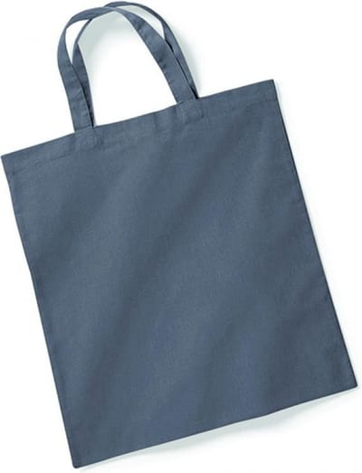Westford Mill Bag For Life - Short Handles WM101S - Graphite Grey - 38 x 42 cm