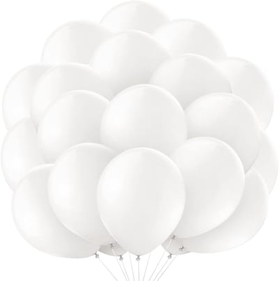 Witte Ballonnen 20 Stuks 25cm Latex Helium Ballonnen voor Bruiloft, Feestdecoratie en Verjaardag Decoratie