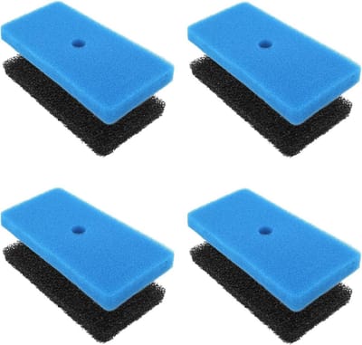 4 Sets Pond Filter Mats, Coarse en Fijn Spons Filtermedia voor Buiten Aquaria en Fonteinen, Ideaal voor Waterkwaliteit en Filtratie