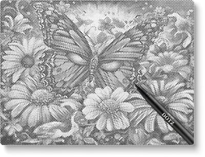 Vlinder met veel bloemen | Dot painting | 30x40cm | Dot painting | Oh My Dotz | Dots stippen | Diamond painting & Schilderen op nummer alternatief | Happy hobby
