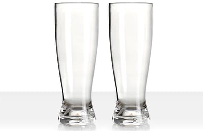 Brunner Speciaalbierglazen - Krasbestendig - Voor warme en koude dranken - Campingglas - BPA-vrij - Vaatwasser bestendig - 2 Stuks