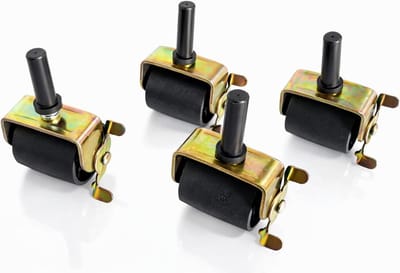 Zwenkwielen met Vergrendeling - Wieltjes Remmen - Meubels Verplaatsen - Heavy Duty Frame - 2 Inch Breed - Zwart