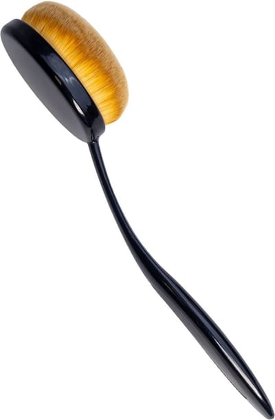 Intirilife Make Up Brush Ovaal in maat 3 - Borstel diameter 3 cm - Beauty Blender Make-up Brush Tandenborstel vorm Inktborstel Cosmetische Brush voor Foundation Concealer Primer Schilderen
