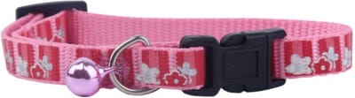 Nobleza Kattenhalsband - Halsband Kat met Veiligheidssluiting - Kattenhalsband met Belletje - Kittenhalsband - 20-30 cm - Roze