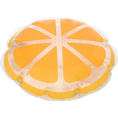 Coussin d'eau de refroidissement portable rond gonflable Pad Mat pour camping extérieur randonnée Orange orange