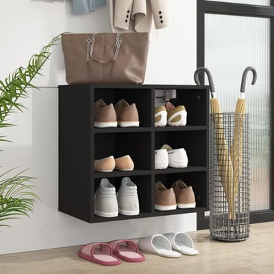 vidaXL - Schoenenkast - 52,5x30x50 - cm - zwart