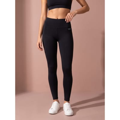 Sjeng Sports TUNDE - Maat: S Black - Tennis Legging Vrouwen - Sportlegging - 68% polyamide, 32% elastaan, 4-way multistretch