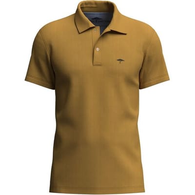 Fynch-Hatton Polo Uni Color Premium Cotton Amber / male