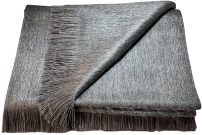 Alpaca D'Luxe Sjaal - Hypoallergeen - Donker loodgrijs - Handgemaakt met alpacawol - Zacht en van Kwaliteit - Luxe cadeau - Zakenvrouw - Zakenman - Zakelijk - Zacht en Warm - Gift - Valentijnsdag - Cadeautip - Sustainable - Hoogwaardige kwaliteit