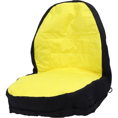 Housse de siège LP68694 Tissu Oxford 300D Imperméable Confortable Grand Dossier de Siège Rembourré pour Tracteur 1025R 2025R yellow