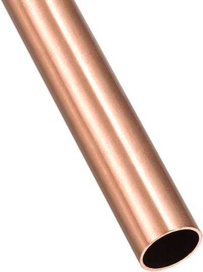Koperen Pijp 16mm AD x 1mm Wanddikte x 100mm Lengte - Rechte Slangen voor Doe-Het-Zelf Projecten en Meubelmakerij