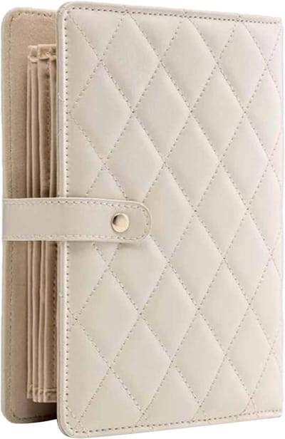 Opbergboek Sieraden - Sieraden Organizer - Sieraden Opbergen - Draagbaar Ontwerp - 5.2D x 17.2W x 5.2H cm - Wit