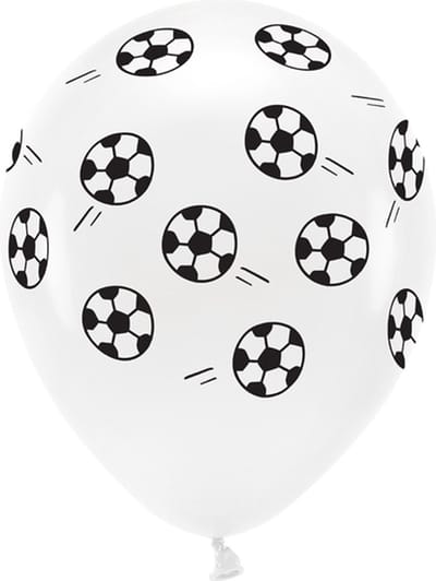 PartyDeco-6 feestdecoratie voetbal ballon