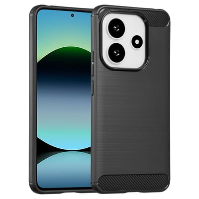 imoshion Hoesje - Geschikt voor Xiaomi Redmi Note 14 (4G) - Brushed Backcover - Zwart