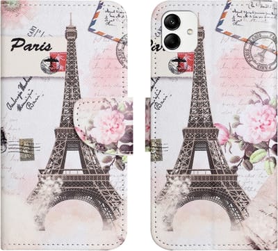 Coverup Hoesje - Geschikt voor Motorola Moto G54 Hoesje - Coverup Book Case - Eiffeltoren
