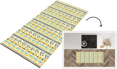 Keukenloper - Loper keuken - Inca - Patronen - Abstract - 120x50 cm - Keukenloper vinyl