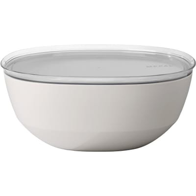 Mepal Serveerschaal Silueta 5.0 l met deksel - Nordic white - campingservies - buitenservies