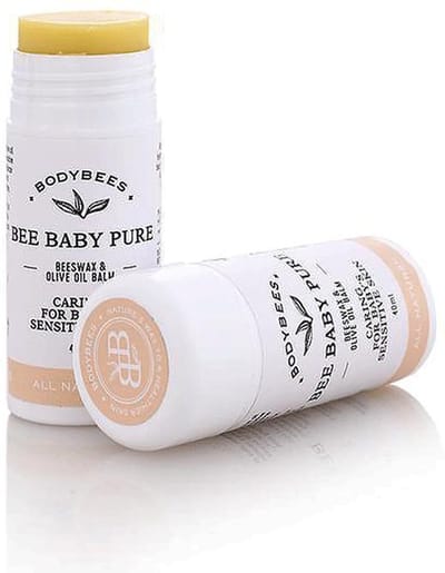 Bodybees baby pure beeswax 40ml stick voor de gevoelige babyhuid en luieruitslag