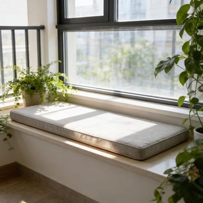 Zitkussen en Rugkussen - Bankkussen Set - Comfortabel Zitten - Antislip Onderkant - 110x200cm - Beige