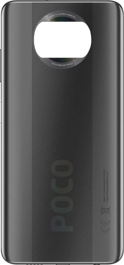 Xiaomi, Batterijdeksel Geschikt voor Xiaomi Poco X3 Ombré, origineel Service Pack, Donkergrijs