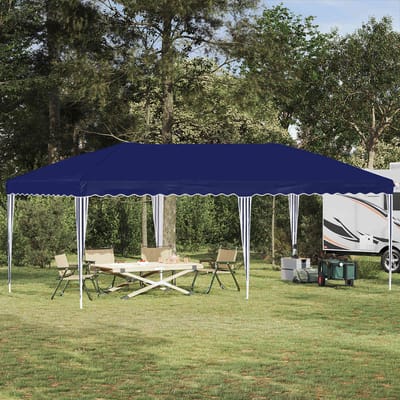 vidaXL - Pop-up - Feesttent - 575 - x - 290 - x - 245 - cm - Blauw