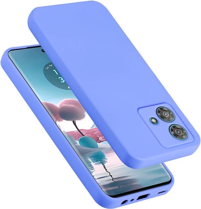 Cadorabo Hoesje geschikt voor Motorola Edge 40 Neo in LIQUID LICHT PAARS - Beschermhoes gemaakt van flexibel TPU silicone Case Cover