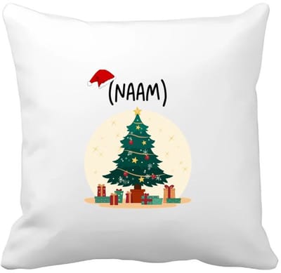 Akyol - kerst kerstboom met eigen naam Kussen hoes - Kerstmis - kerst beker - winter - kerst - christmas - kerst cadeau - 40 bij 40 cm