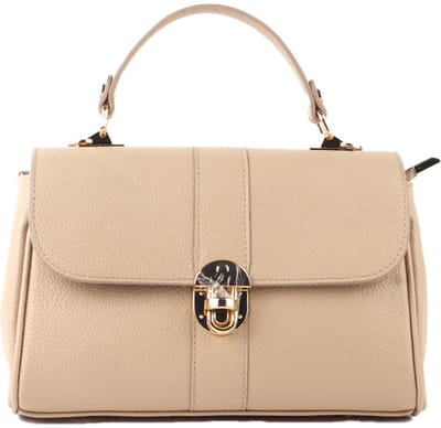 Giuliano lederen handtas Alejandra - Dames - Made in Italy - Zand
