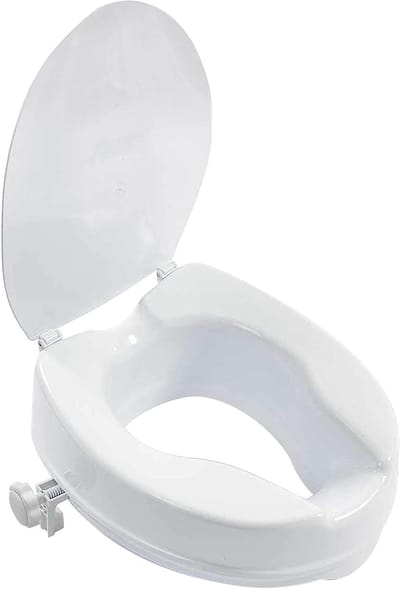 Verhoogde toiletbril - Toiletverhoger - Comfortabel zitten - Eenvoudige installatie - 5 cm - Wit