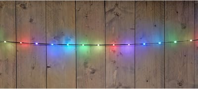 Anna's collection Kerstverlichting - gekleurd - 10 meter - 100 led lampjes - 5 m aanloopsnoer zwart - afstandsbediening