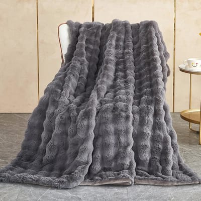 Zachte Knuffeldeken voor Bed en Bank - Pluche Flaneldeken 160x200 cm - Warm en Ademend