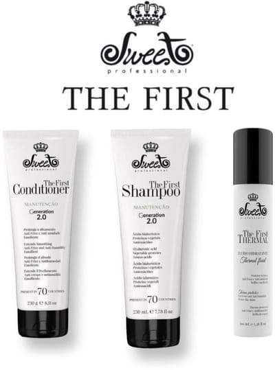 Sweet Professional Shampoo & Conditioner – Natuurlijke verzorging na keratine & Sweet - The First Thermal - Spray Protector 100 ml